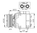 FC1656 A/C Compressor 1016001027 RXS7H19D629BA FORD MONDEO I 1996-